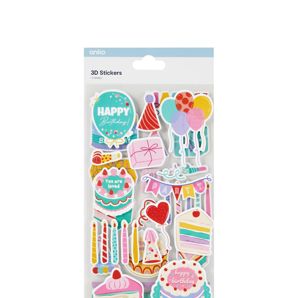 Anko 3D Stickers - Birthday