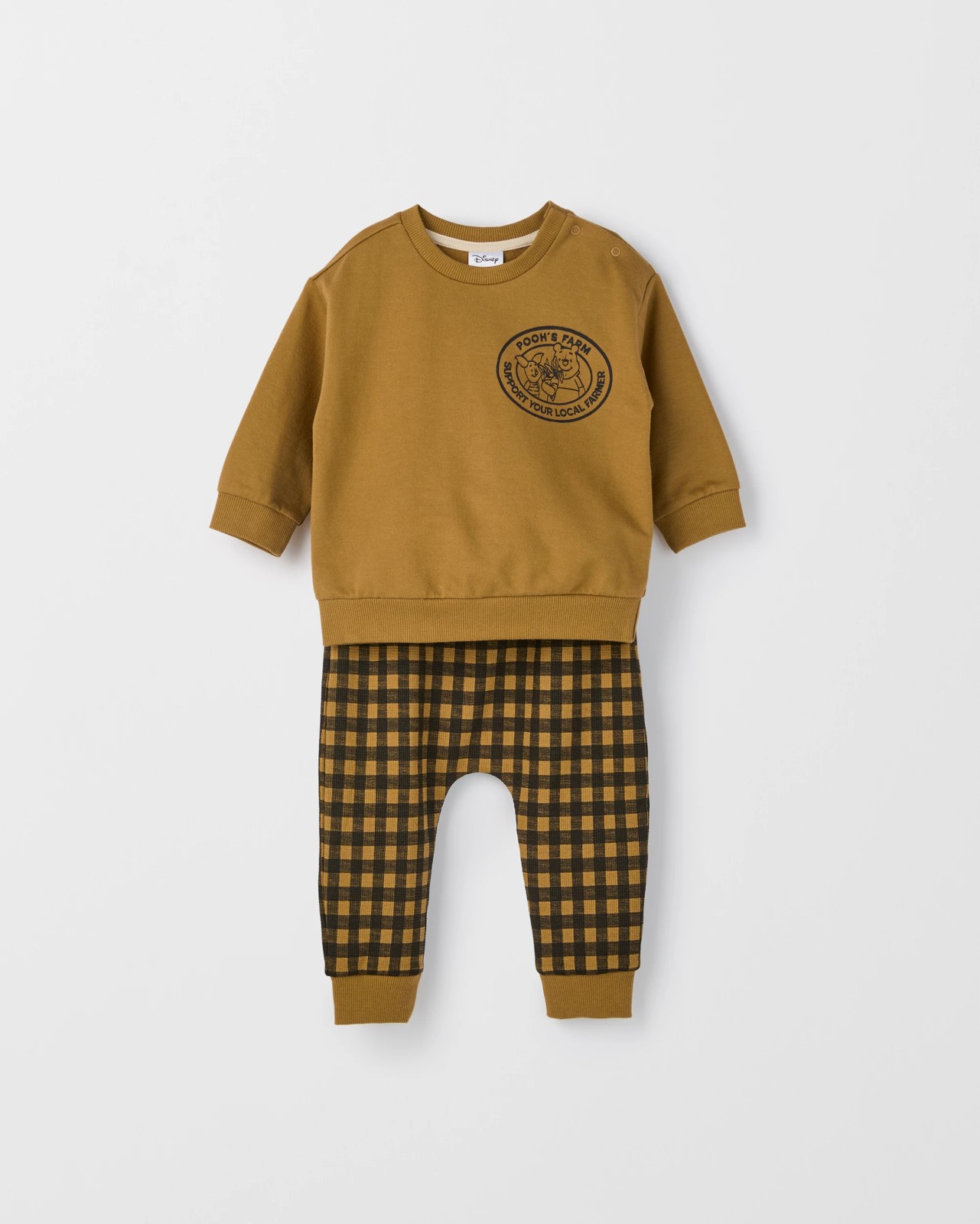Disney Organic Cotton Baby Fleece Set - Winnie Dull Gold 3 of 6