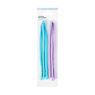 2 Pack Jewellery Making Beads, Blue and Purple - Anko