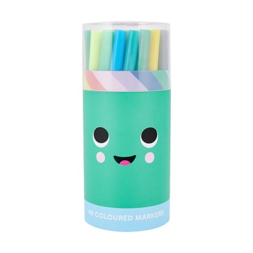 Coloured Markers in Tube, 40 Pack - Anko