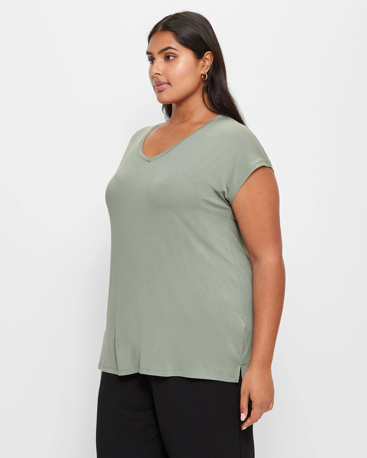 Plus Size V-Neck T-Shirt 3 of 5
