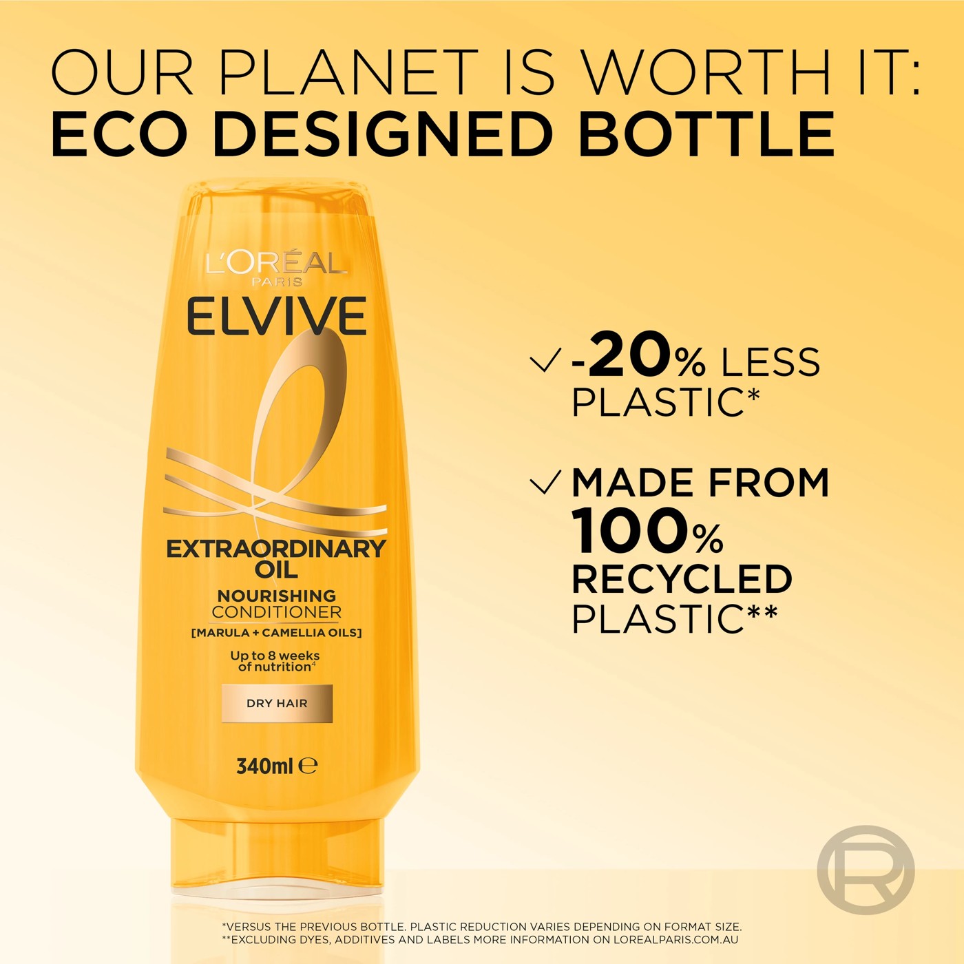 L'Oreal Paris Elvive Extraordinary Oil Nourishing Conditioner 340ml - Marula and Camellia Oil 4 of 4
