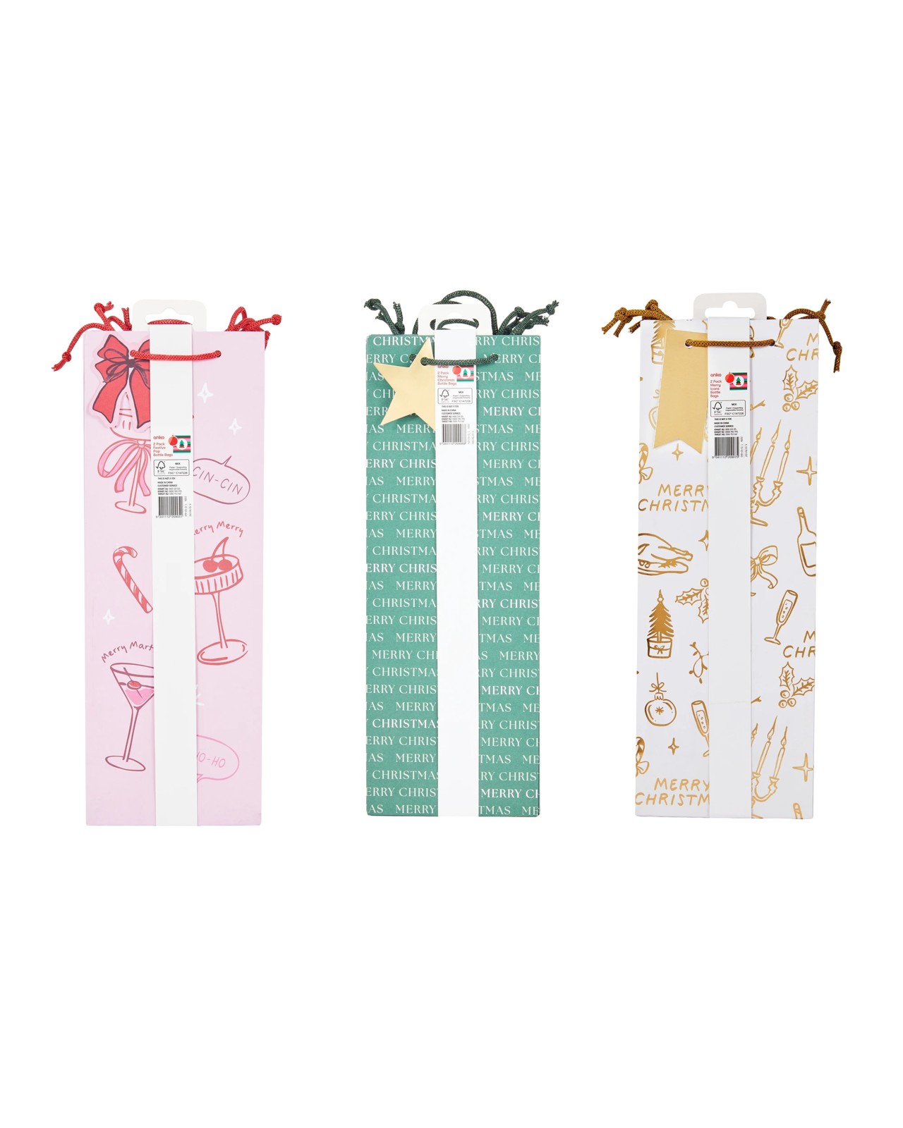 Anko 2 Pack Bottle Bags - Assorted 4 of 4