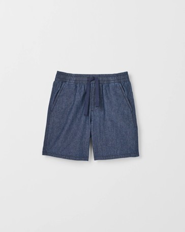 Cotton Chambray Shorts
