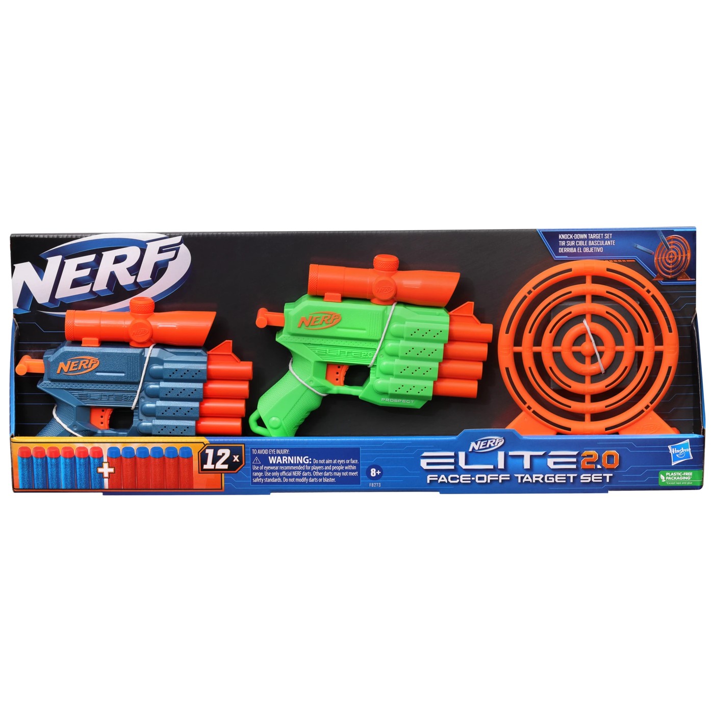 Nerf Elite 2.0 Prospect QS-4 Blaster, 8 Official Nerf Elite Darts