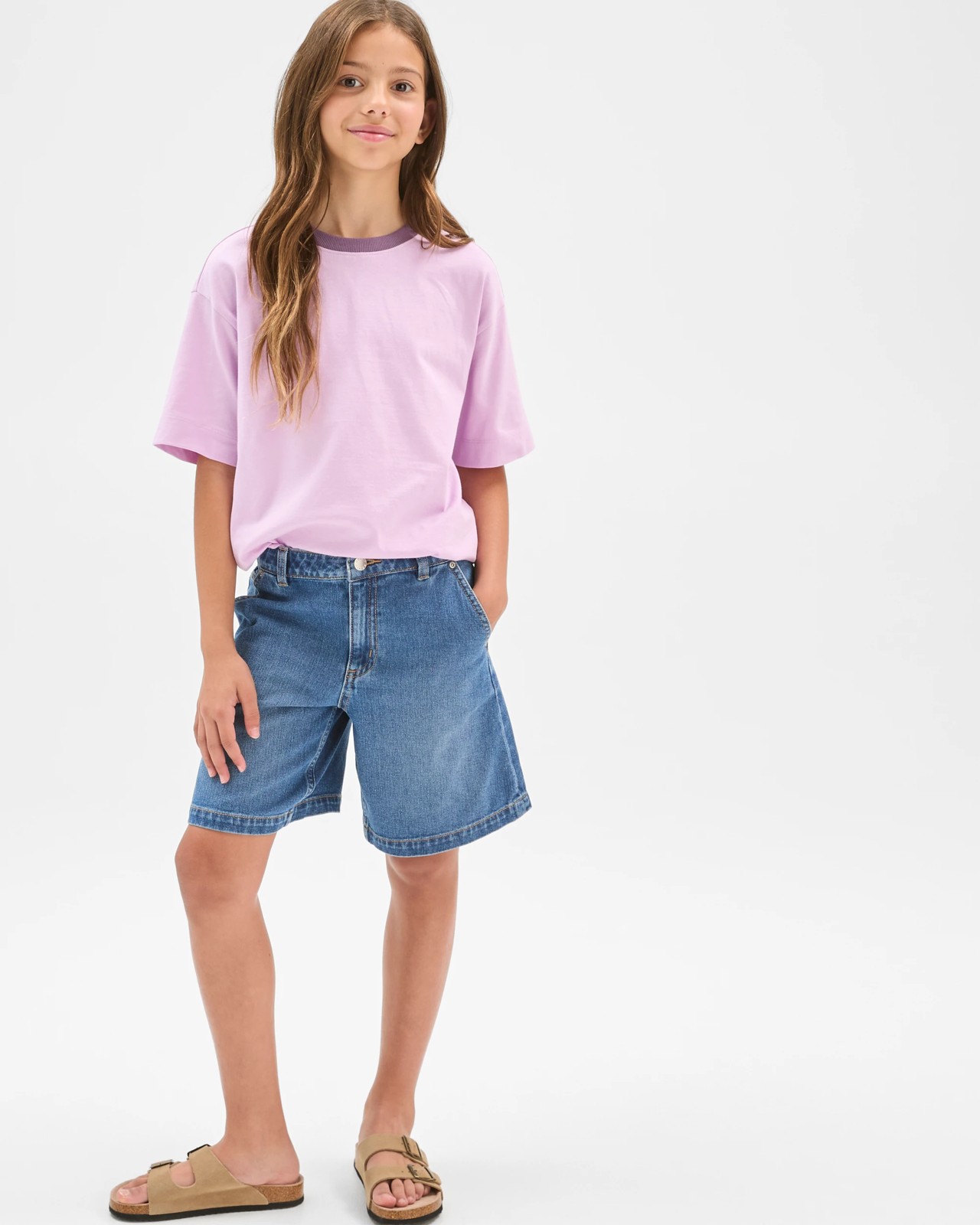 Cotton Bermuda Denim Jorts 2 of 5