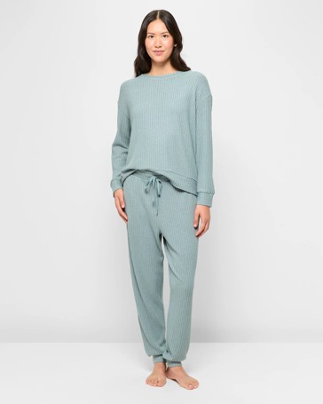 Cosy Rib Knit Sleep Jogger Pants