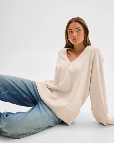 Lily Loves Australian Cotton Blend Longline Knit Top