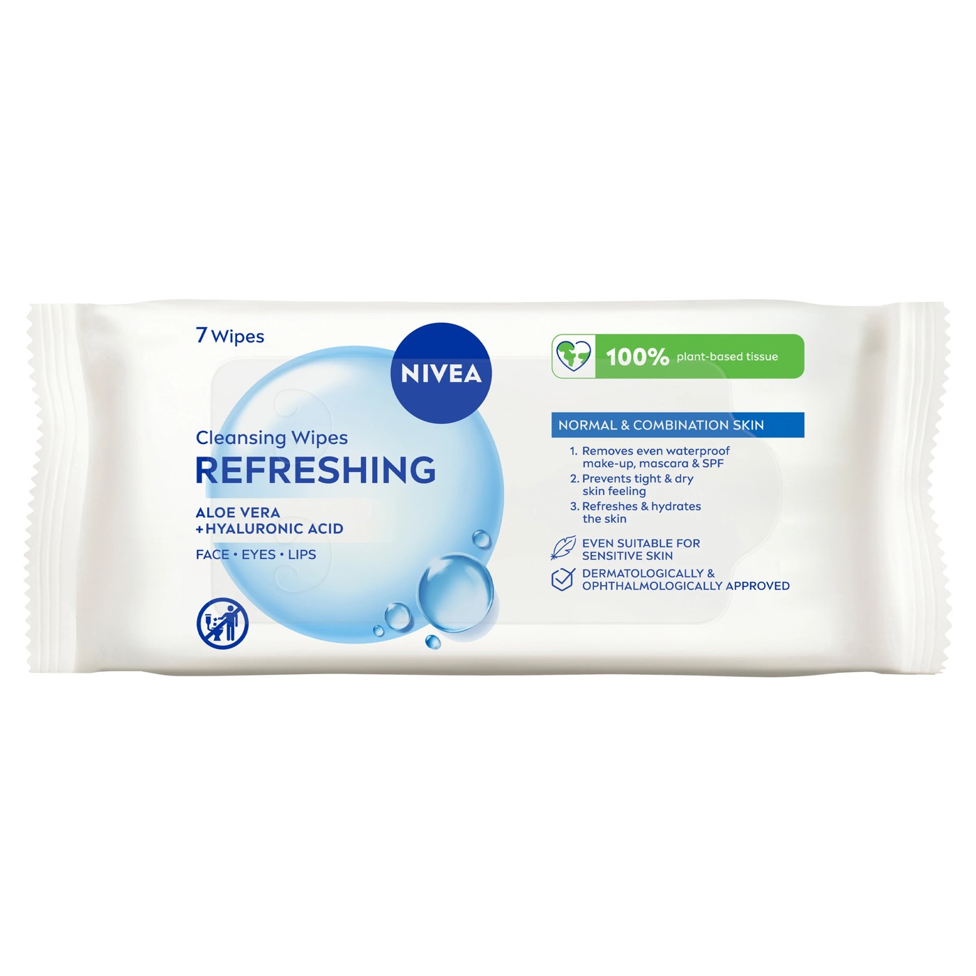 Nivea 7 Pack 3-in-1 Refreshing Cleansing Wipes - Pro Vitamin B5 and Hydramine 2 of 5