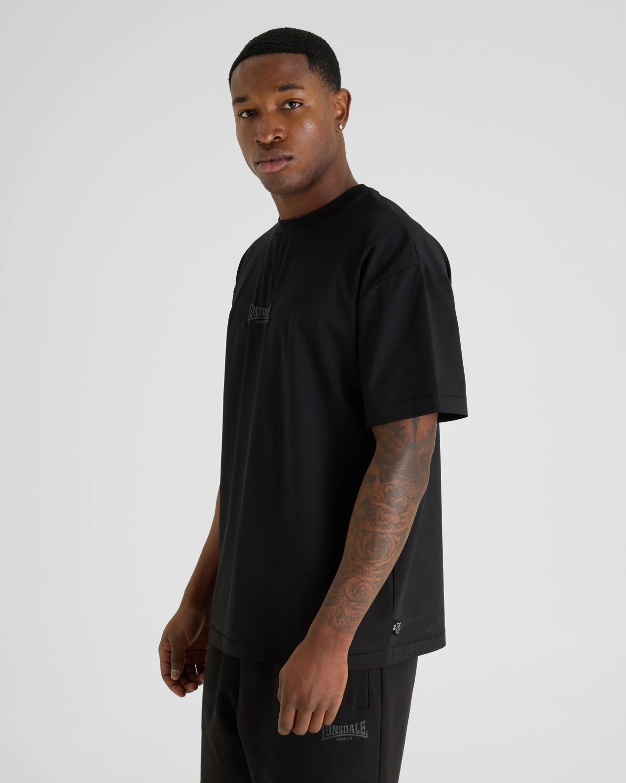 Lonsdale London Leisure T-Shirt - Black 4 of 4