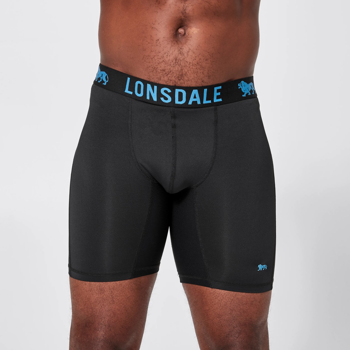 Lonsdale London 2 Pack Long Leg Sport Trunks 4 of 4