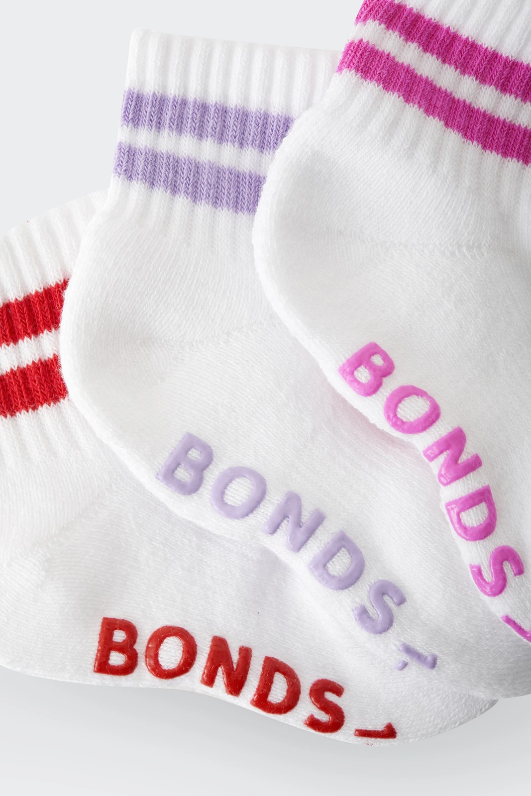 Bonds Baby 3 Pack Ultimate Comfort Quarter Crew Socks 3 of 6