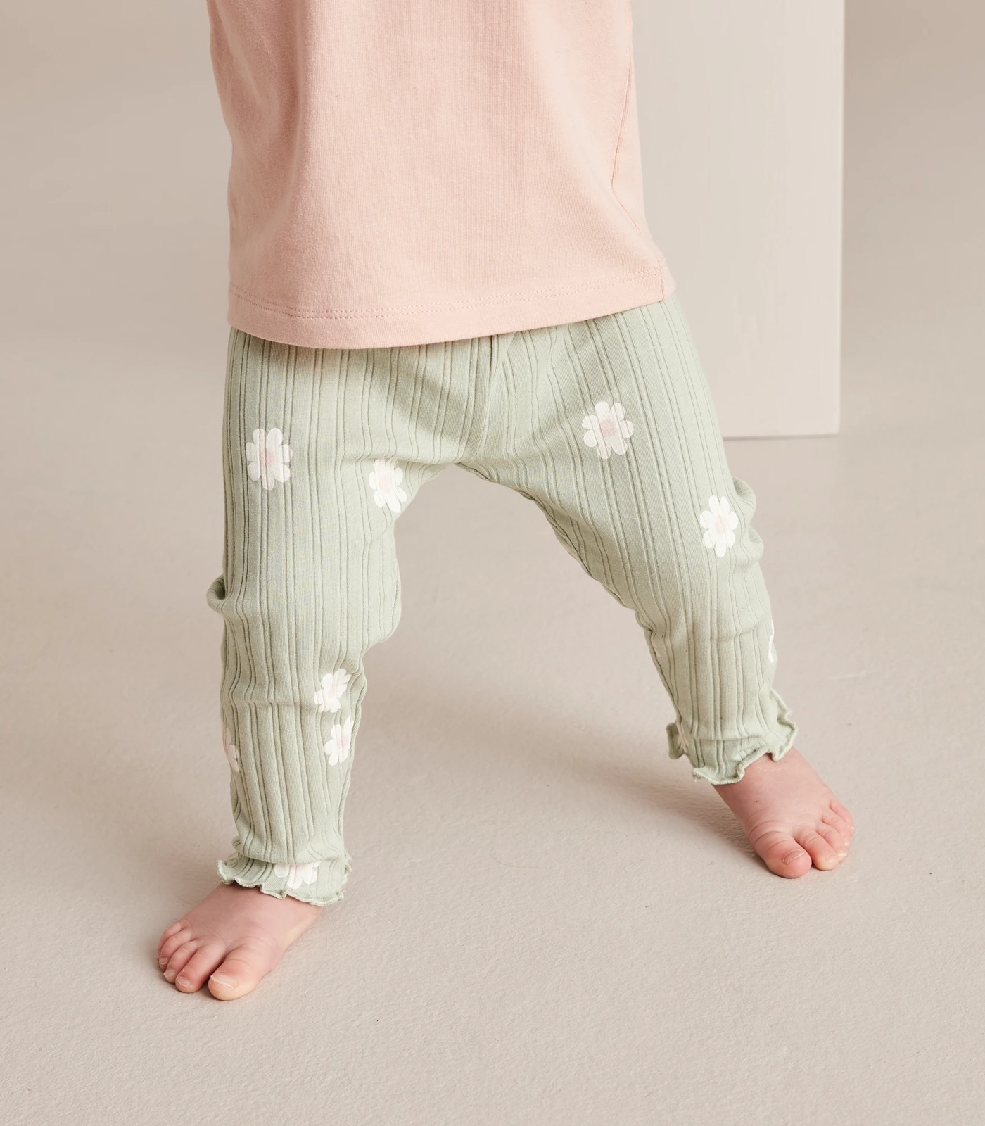 Baby Organic Cotton Rib Leggings