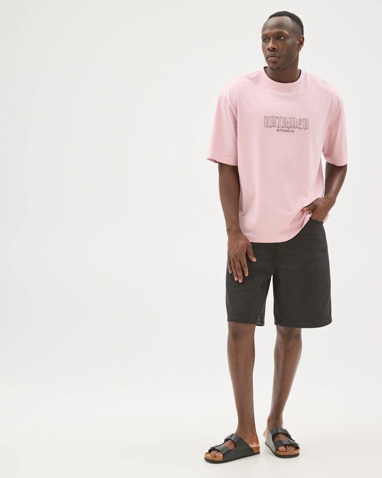 Commons Australian Cotton Boxy Fit Graphic T-Shirt - Dusty Pink 2 of 5