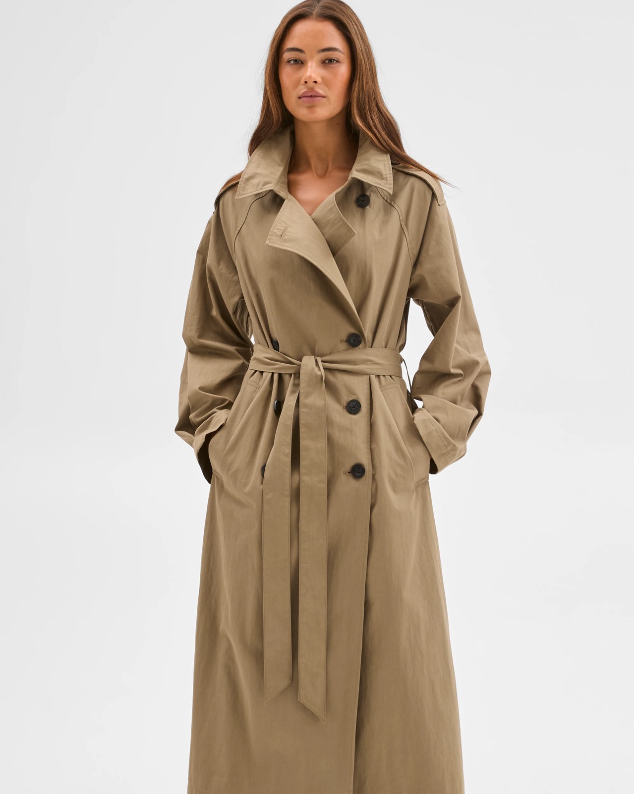 Lily Loves Australian Cotton Blend Statement Trench Coat 2 of 5