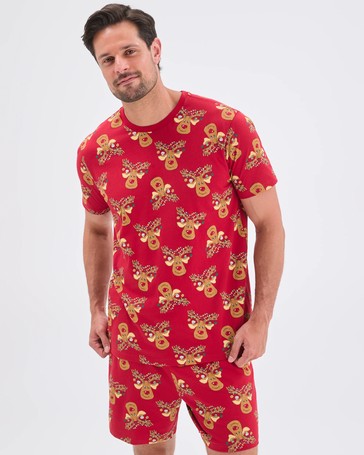 Family Matching Christmas Australian Cotton Mens Pyjama Set - Reindeer