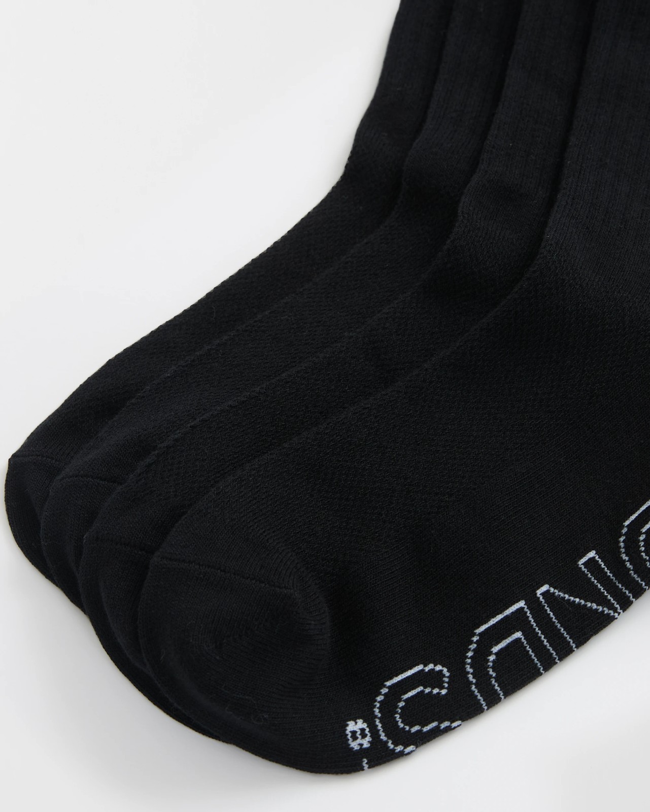 Logo Lightweight Crew Socks 4 Pack - Bonds - Black 2 of 3