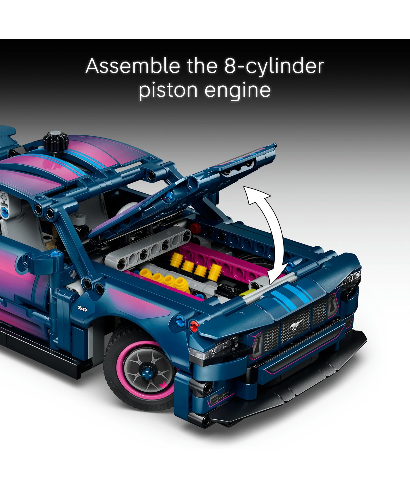 LEGO® Technic Custom Garage Ford Mustang GT Car 42236 4 of 5