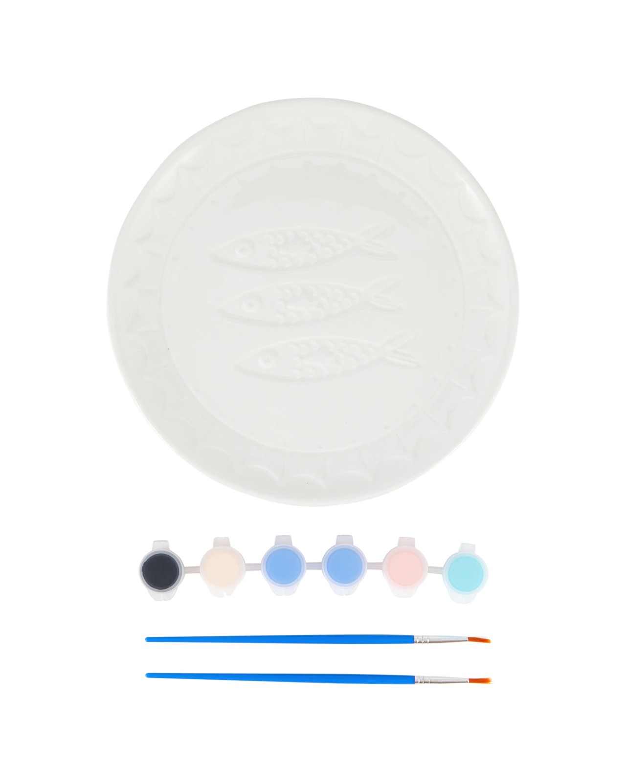 Anko DIY Ceramic Plate Painting Kit - Sardine 2 of 3