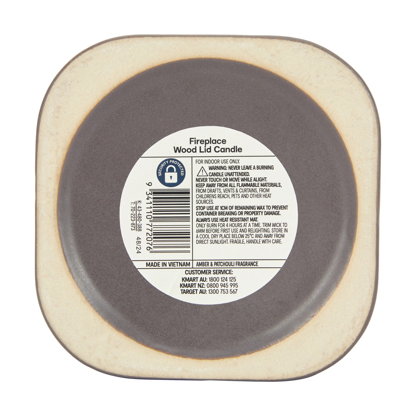 Fireplace Wood Lid Fragrant Candle - Anko 5 of 5