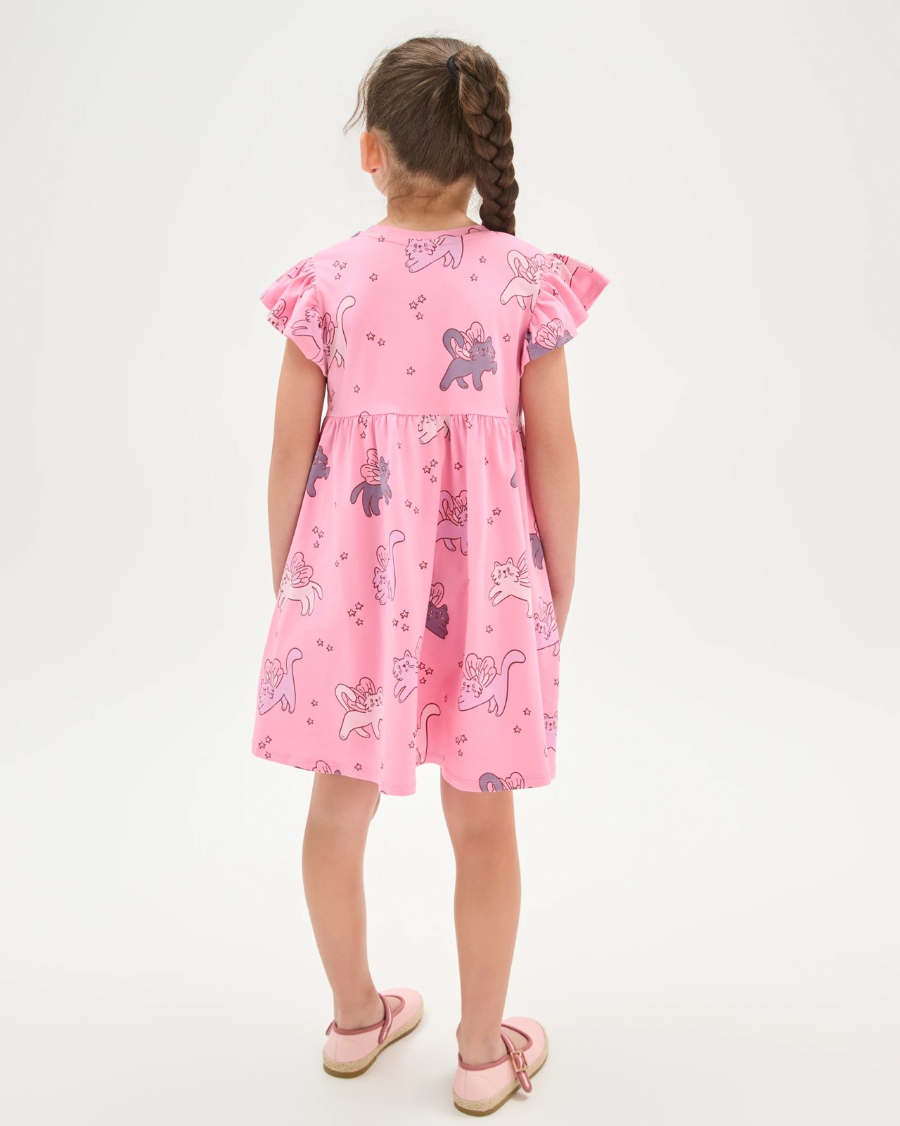 Australian Cotton Fluted Sleeve Event Dress 5 of 5