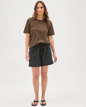 Slub Seam Detail Shorts