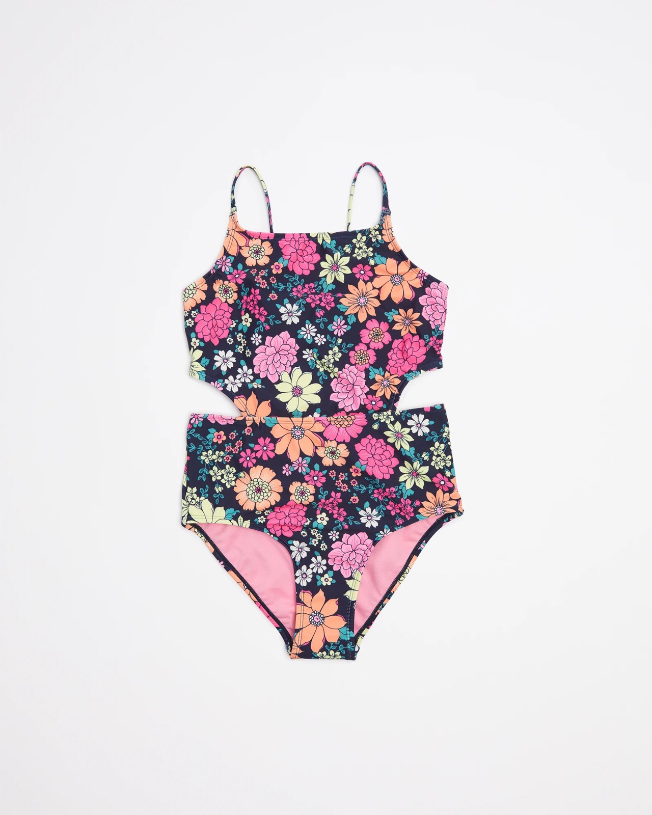 MYTENG Floral Hollow Out Bodysuit  Swimsuits One Piece With