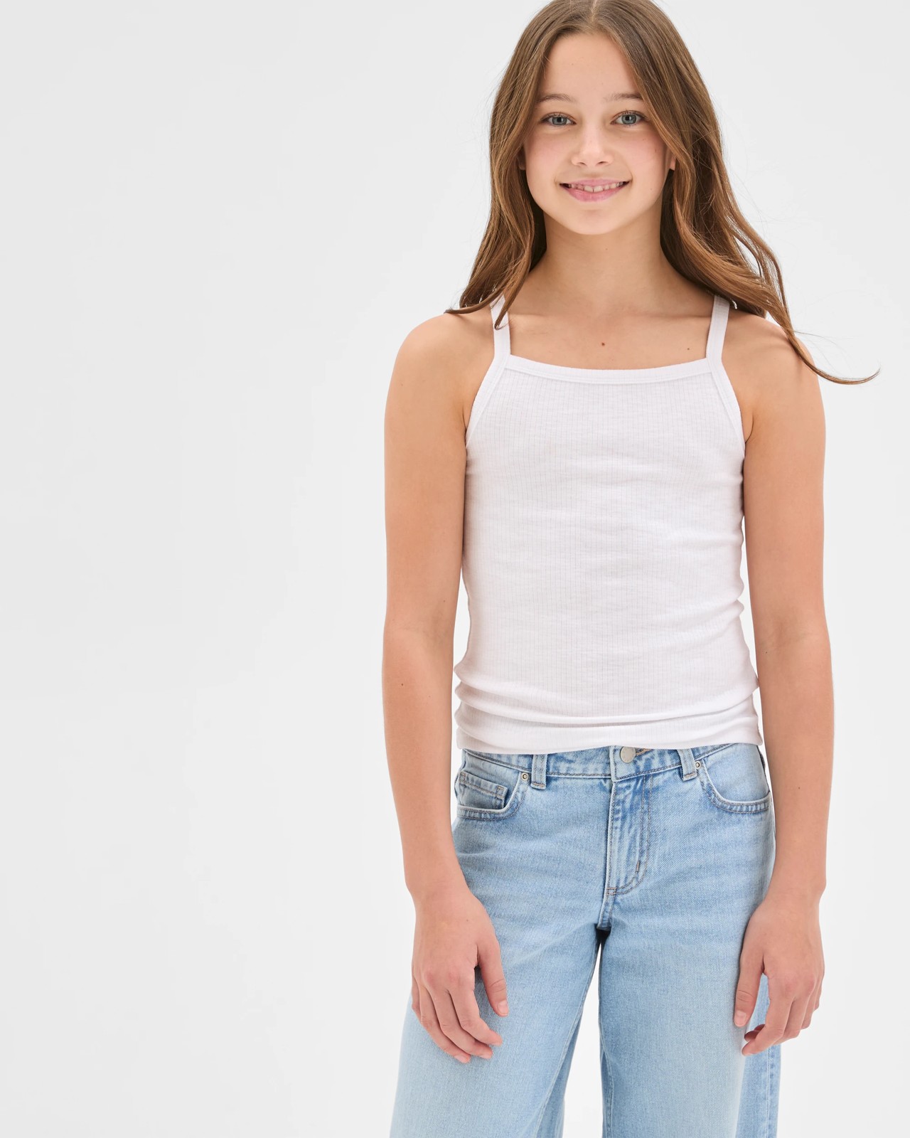 Essential Slub Rib Singlet - White 3 of 5
