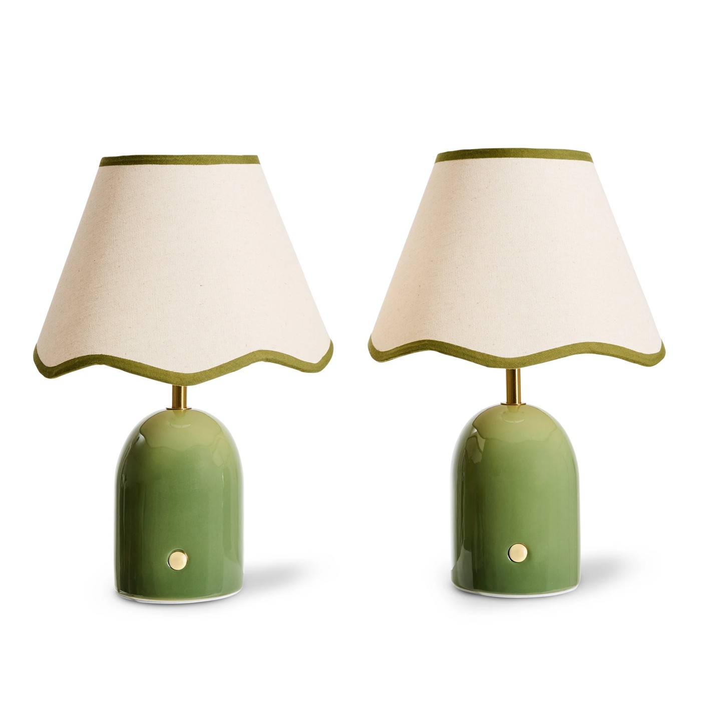 Anko 2 Pack Olympia Touch Lamps - Green 2 of 6