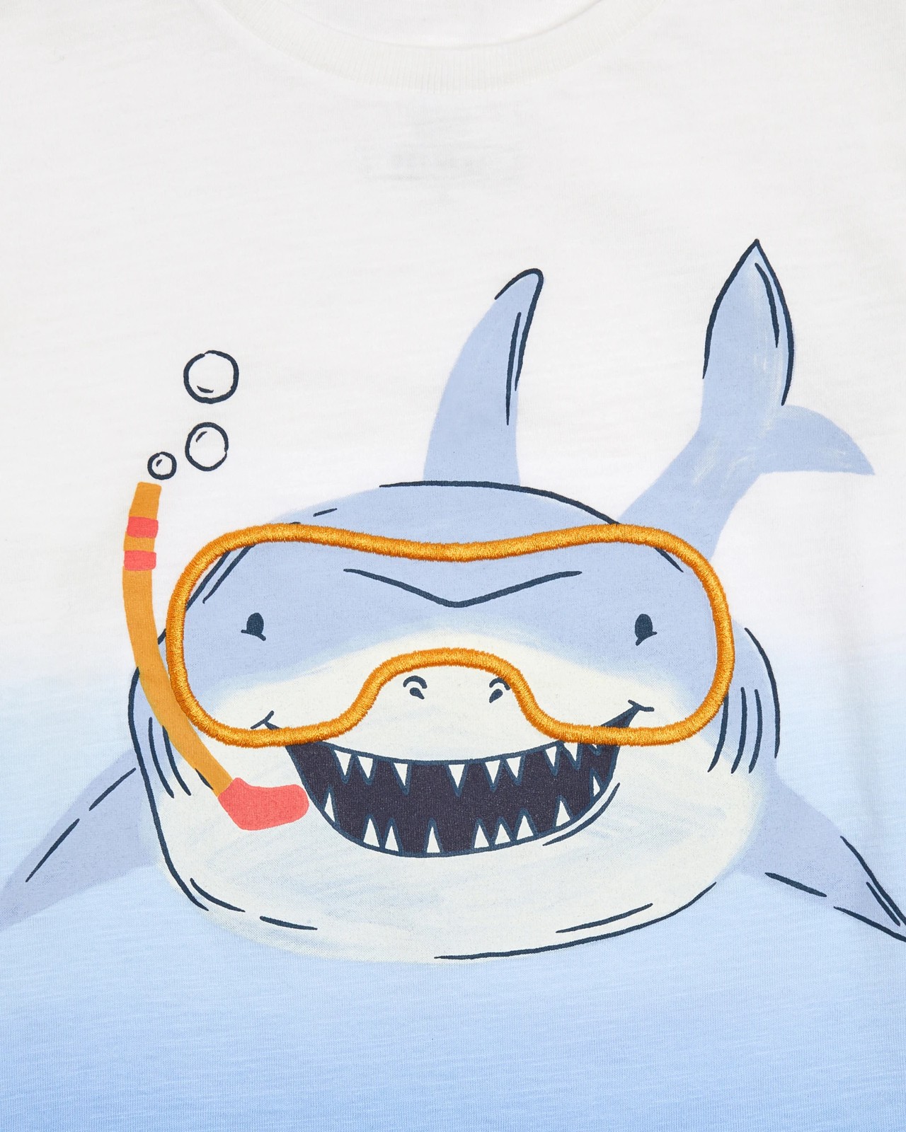 Novelty Snorkelling Shark T-shirt 2 of 3