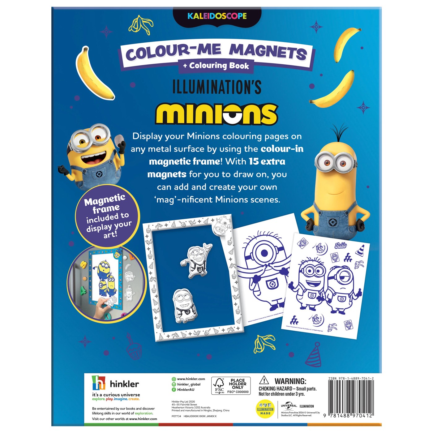 Illumination's Minions: Kaleidoscope Colour-Me Magnets Colouring Book 4 of 6