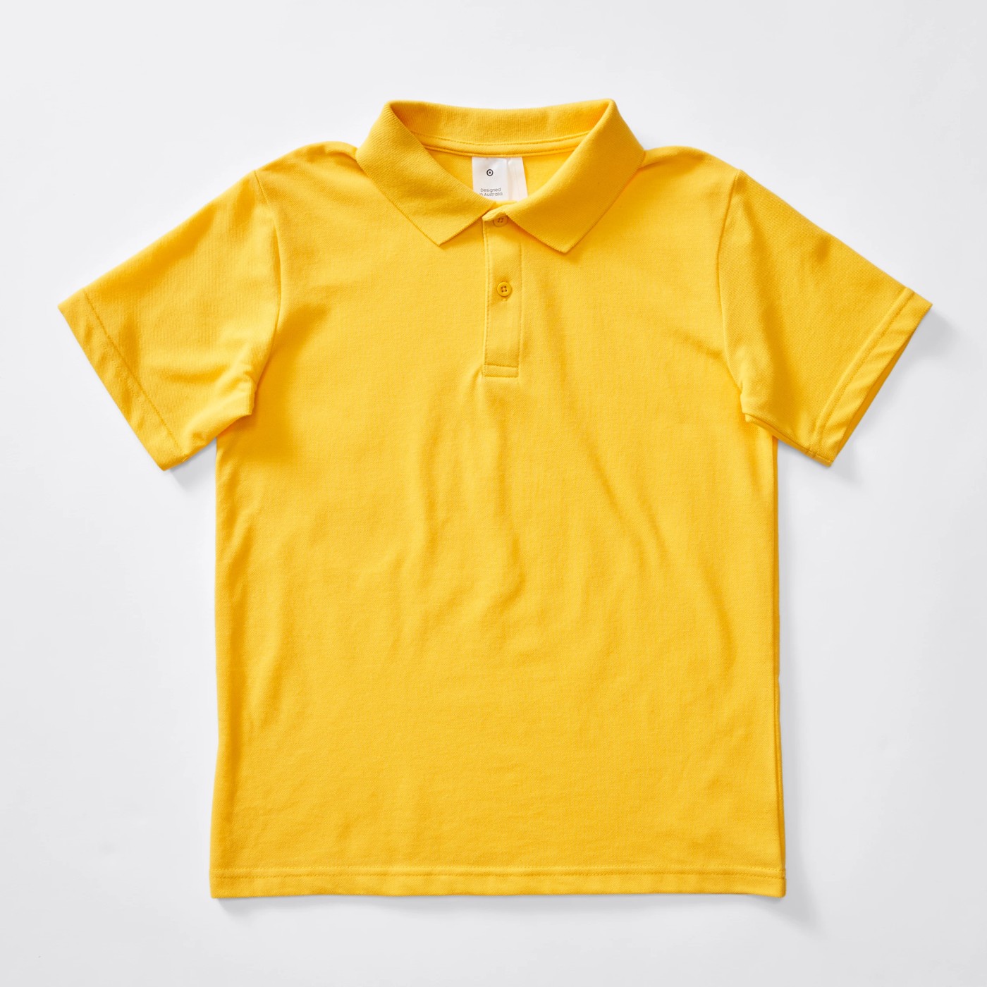 Short Sleeve School Polo Top - Gold 5 of 5