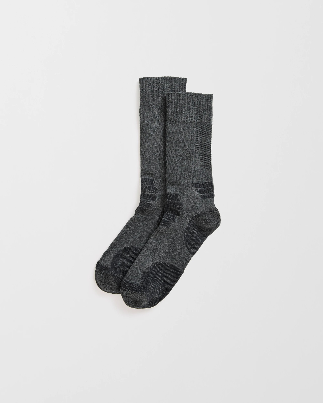 Graphite Bamboo 2 Pack Performance Work Crew Socks - Charcoal 2 of 3