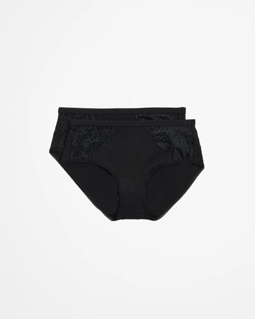 Australian Cotton and Lace Midi Briefs