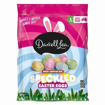 Darrell Lea Milk Chocolate Speckled Easter Eggs Bag 120g