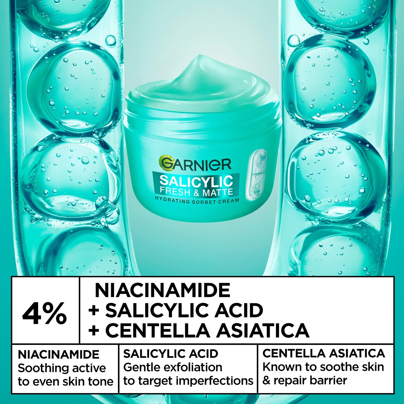 Garnier Salicylic Fresh & Matte Hydrating Sorbet Cream 4 of 5