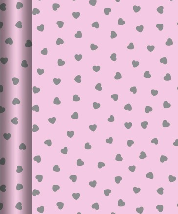 Hallmark Gift Wrap Roll - Pink Hearts