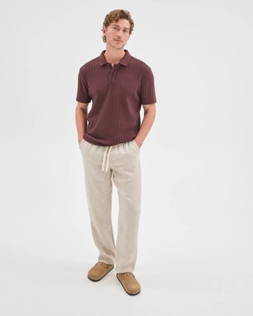 European Linen Full Length Pants