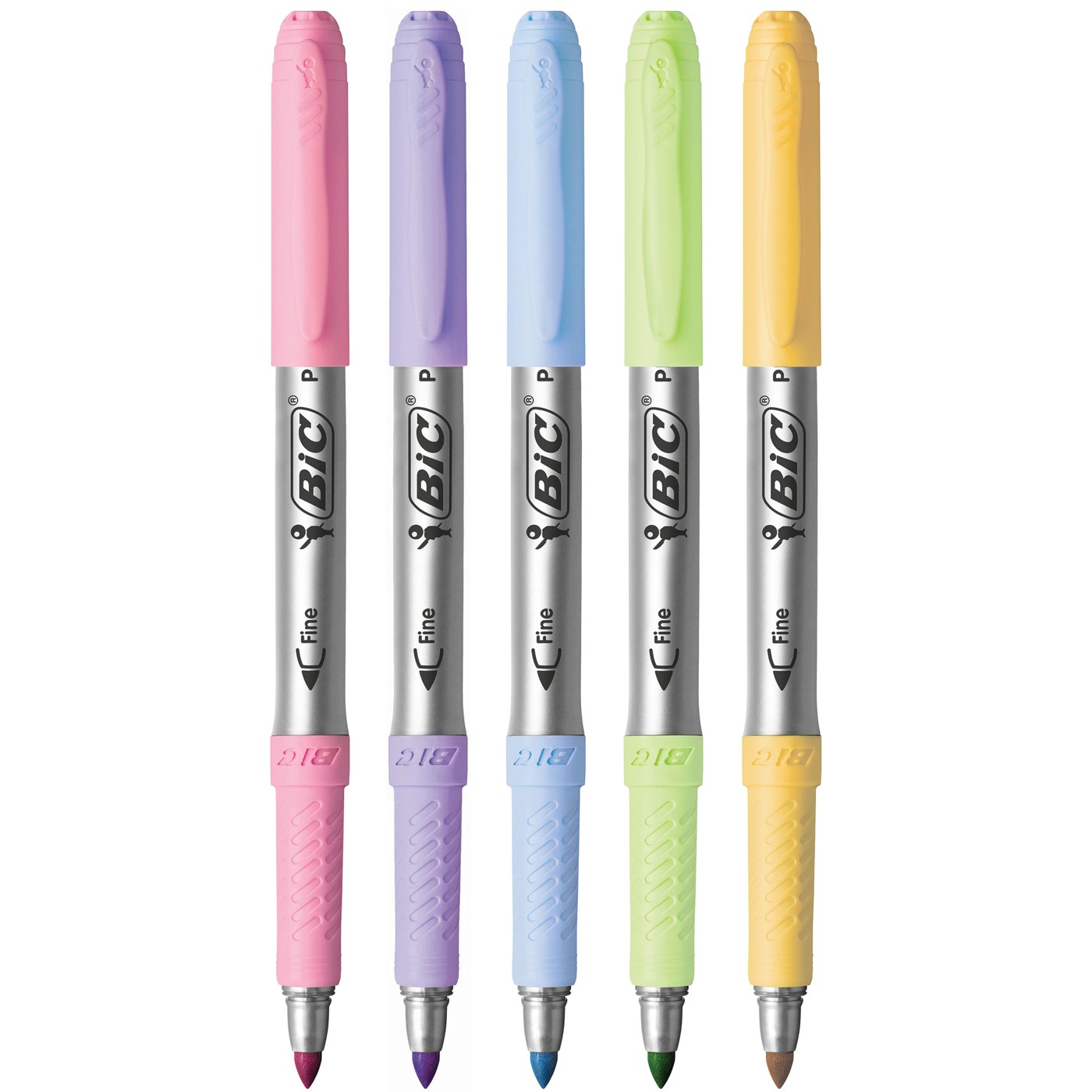 5 Pack BIC Intensity Permanent Markers - Pastel 2 of 4