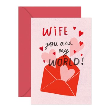 Hallmark Valentine's Day Card for Wife - You Are My World
