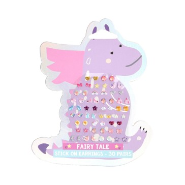 Mini Me 30 Pack Fairy Tale Dragon Stick On Earrings