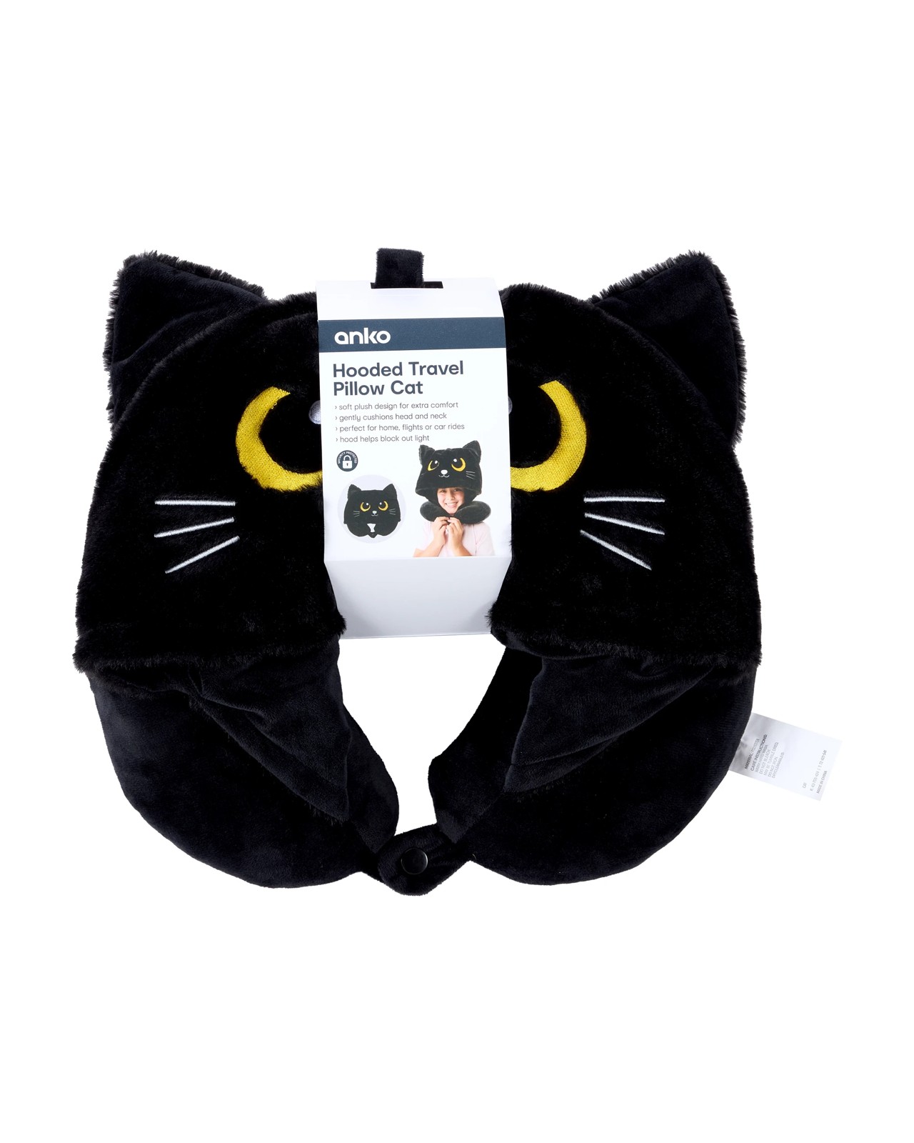 Anko Hooded Travel Pillow - Cat 6 of 6