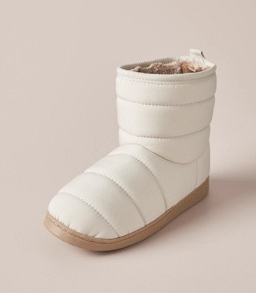 Youth Quilted Slipper Boots
