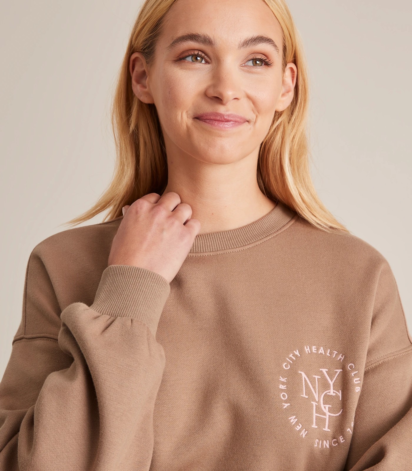 Active Oversized Fleece Crew Jumper Target Australia