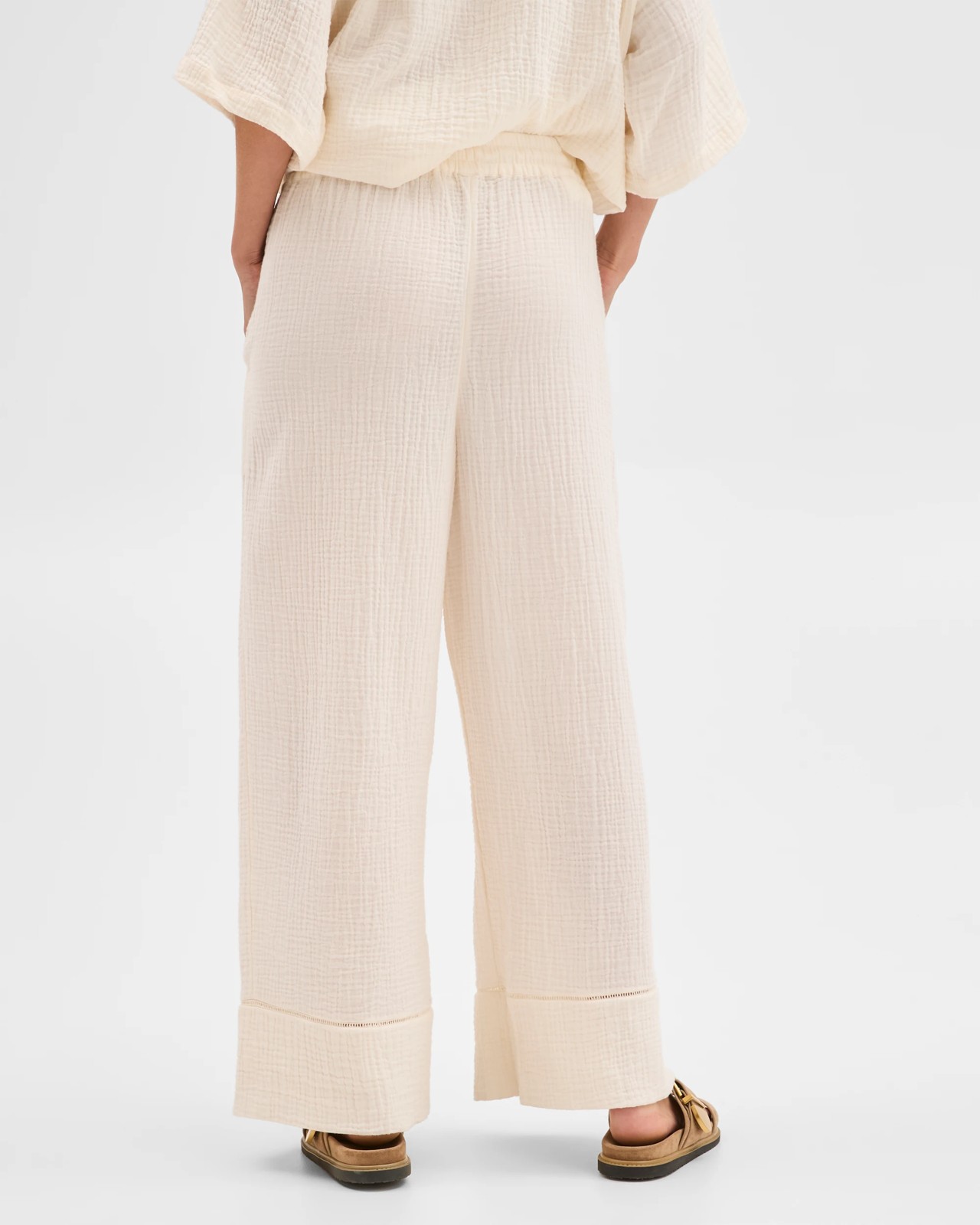 Australian Cotton Resort Woven Trim Detail Pants 6 of 6
