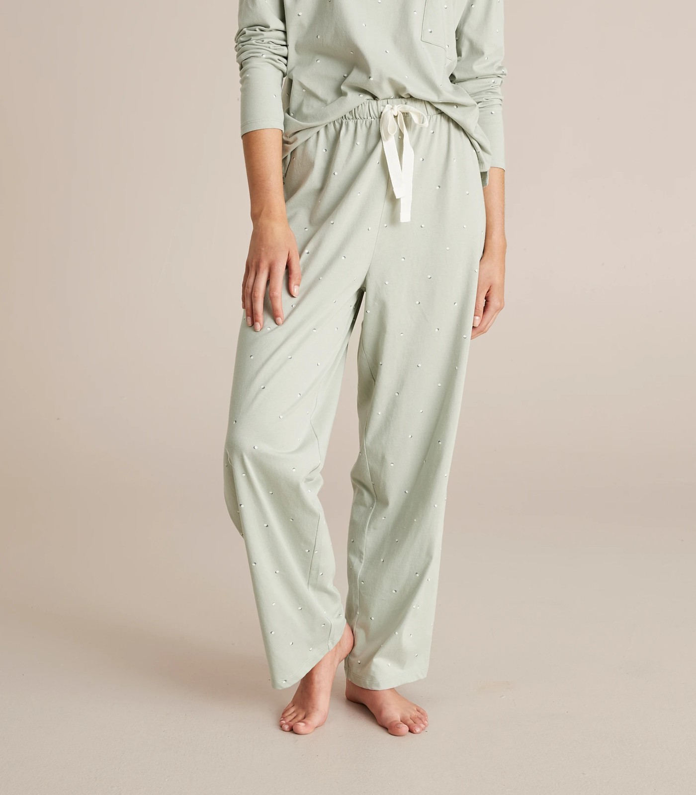 Jersey Pajama Pant - White