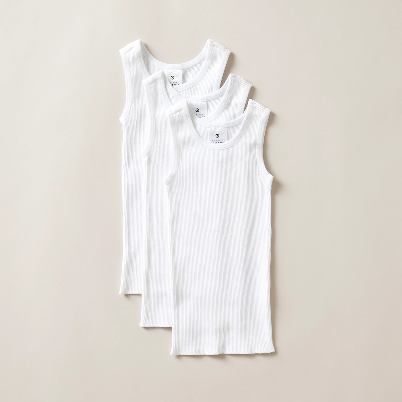 Baby Organic Cotton 3 Pack Vests 4 of 4