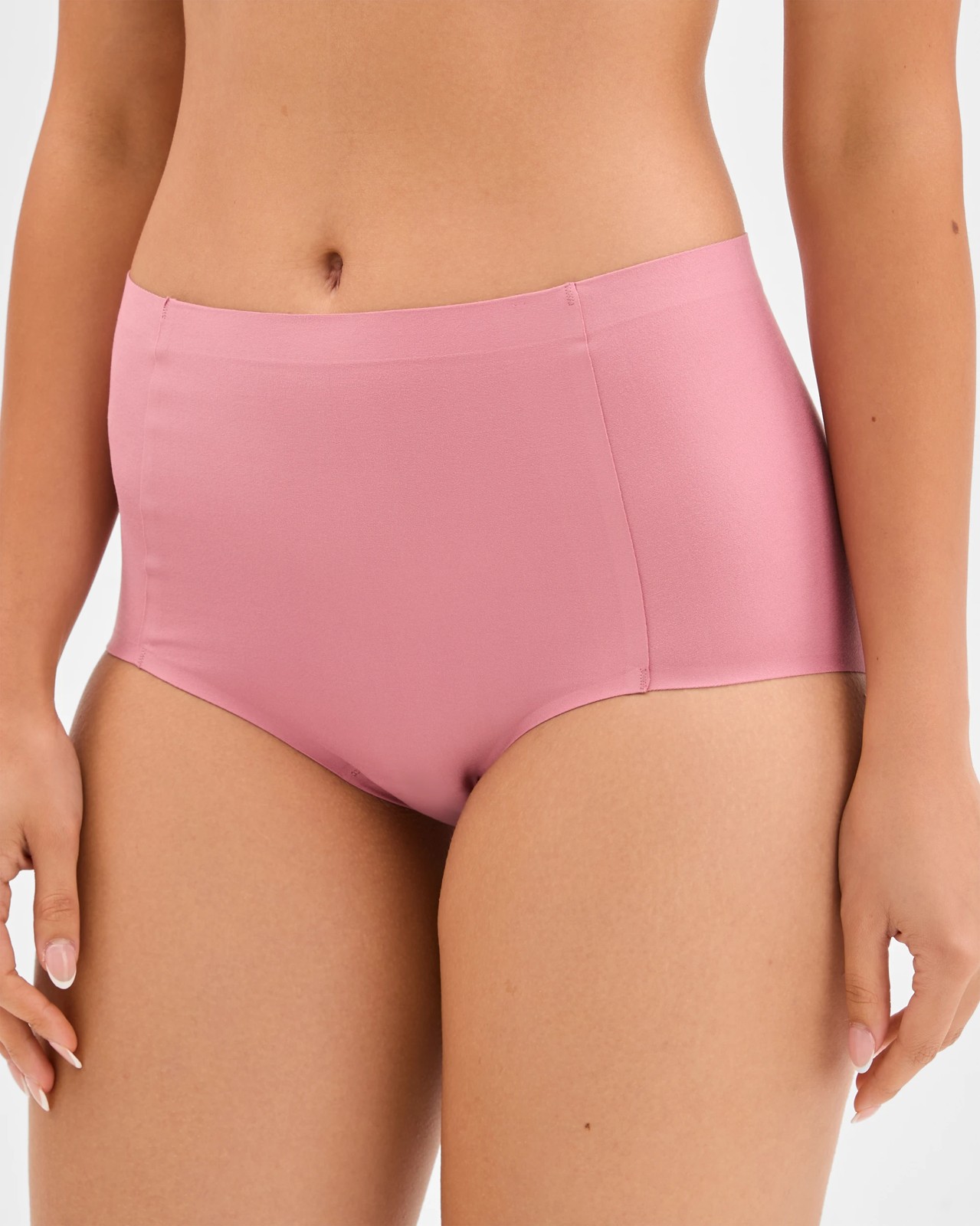 Smooth Moves 2 Pack Bonded No Show High Waist Full Briefs 3 of 4