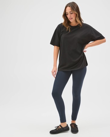 Active Australian Cotton Full Length Stretch Leggings