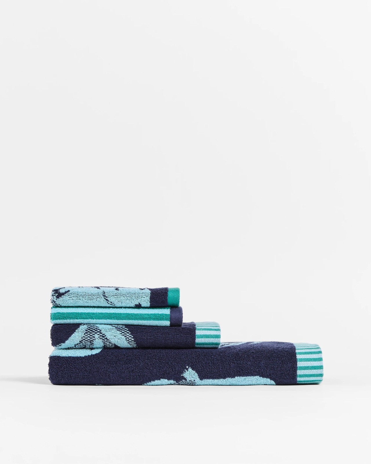 Kids Dino Australian Cotton Bath Towel - Peacoat 2 of 4